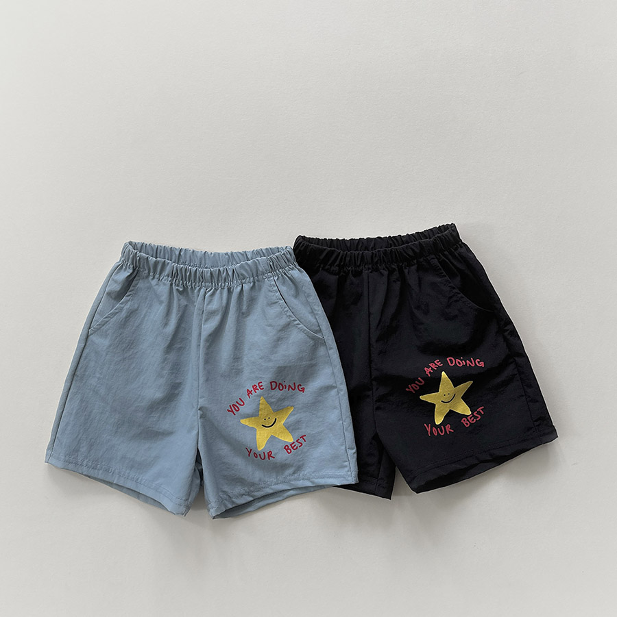 아기 반바지 트윙클 바지 아기 여름 아동 속건 남아 여아 하프 팬츠 W 오도도 - 상품 이미지