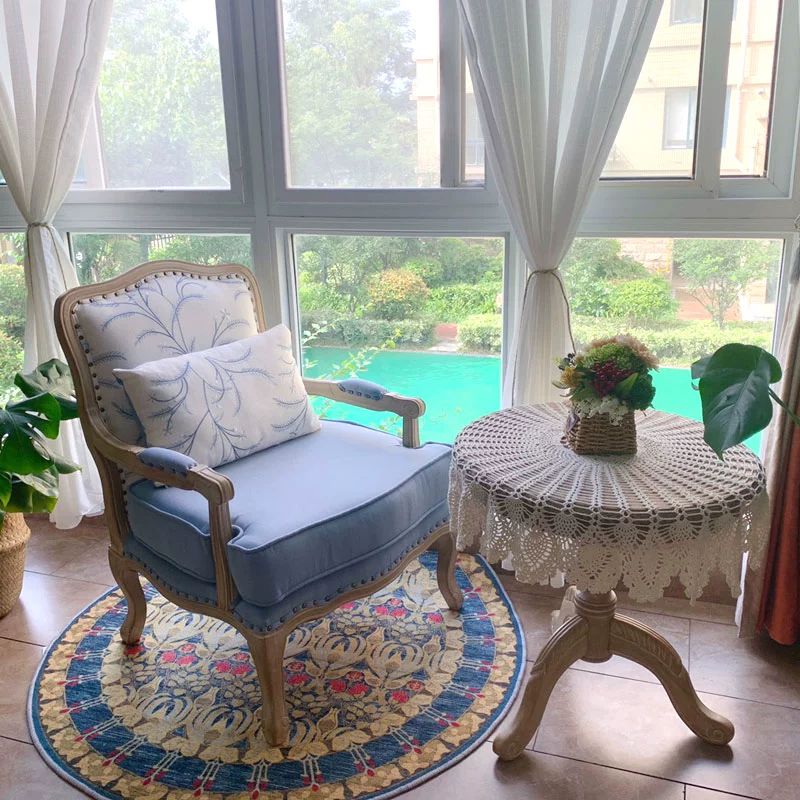 빈티지 소파 1인용 엔틱 북유럽 암체어 앤티크 카페 - 상세 이미지 4