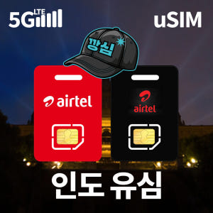 인도유심 뉴델리 몸바이 유심칩 5G 핫스팟 에어텔 1일 500MB 무제한 솔직 후기 | 실사용자 리뷰 분석 - 상품 이미지 1