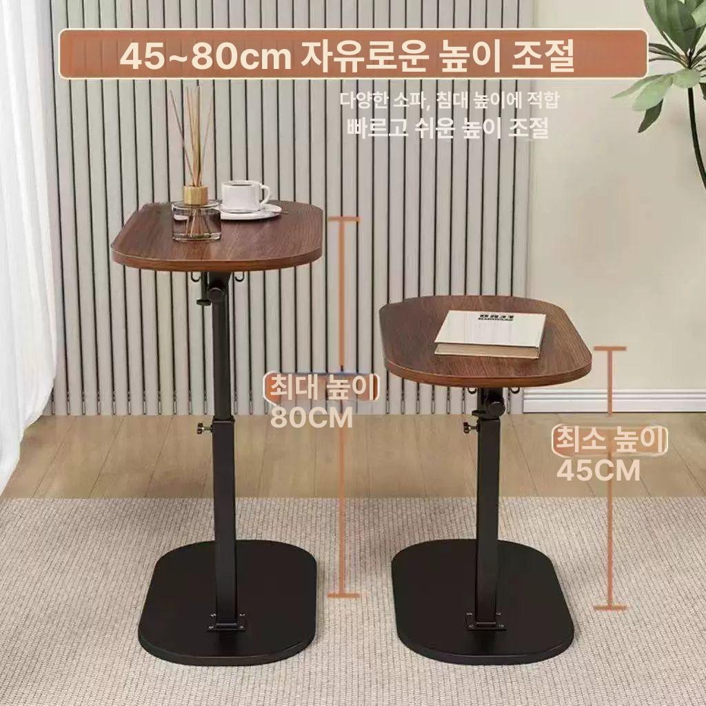 미니 사이드테이블 높이조절 노트북 컴팩트 침실 협탁 간이 베드 - 상세 이미지 5