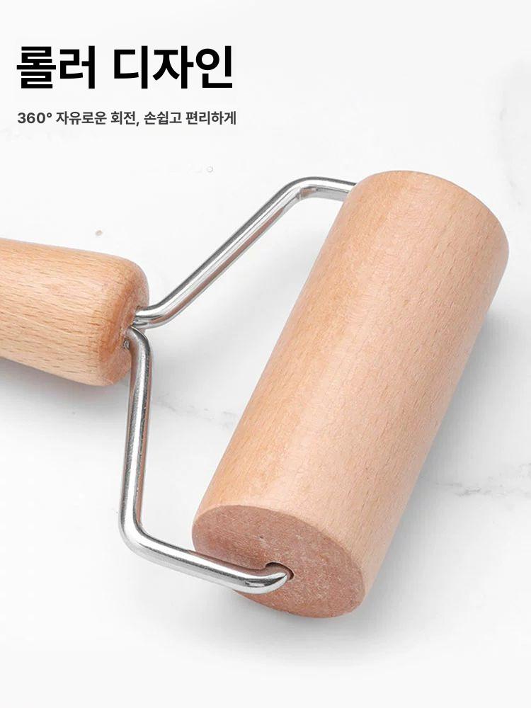 베이킹 가정용 수제비 주방 파이롤러 밀대 스텐 도구 쿠키 칼 피자 원형 커터 이미지 6