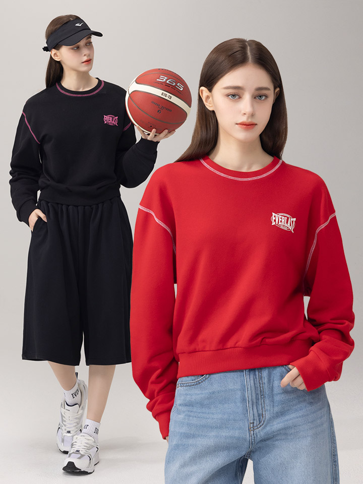 에버라스트 여성 캐주얼 트레이닝복 맨투맨+버뮤다팬츠 이미지 8