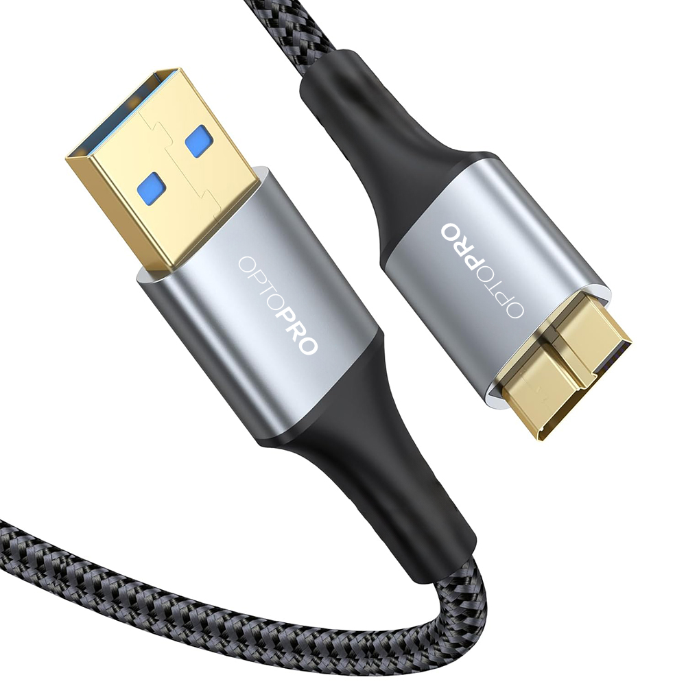 옵토프로 USB A to 마이크로B 외장하드 케이블 0.25m - 상품 이미지