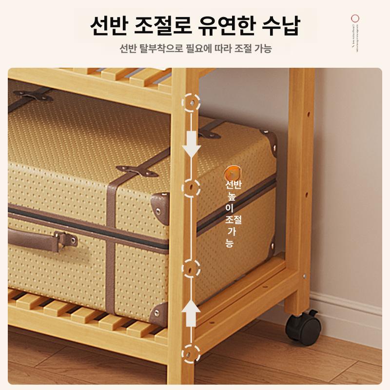 미니 행거 이동식 다용도 틈새 랙 선반형 수납 소형 옷걸이 사무실 정리 - 상세 이미지 3