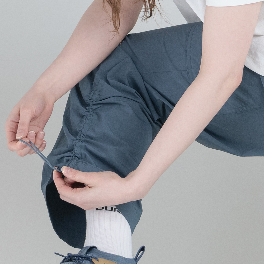 뒤란 리츠 파라슈트 유틸리티 카고 팬츠 9231 핏 남녀공용 와이드 바지 등산 캠핑 여행 이미지 6