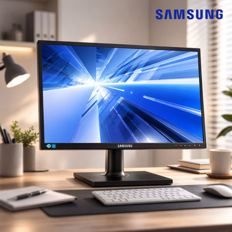 삼성전자 24 LED 사무용 모니터 피벗 틸트 벽걸이 마운트 지원 LS24C45KBSS/KR - 상품 이미지