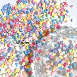 파스텔 미니 캔디 하트 네일파츠 랜덤믹스 10pcs 솔직 후기 | 피부 타입별 분석 - 상품 이미지 2