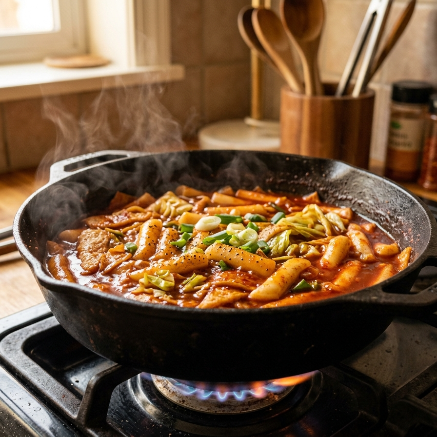 밀키트랜드 위켄드 고메 국산 본초당 황금후추 신선 매운 떡볶이 밀키트 2인분 621g 이미지 6