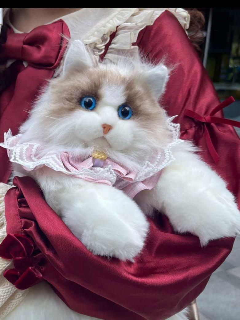 고양이 인형 백팩 배낭 푹신한 가방 봉제 - 상세 이미지 5