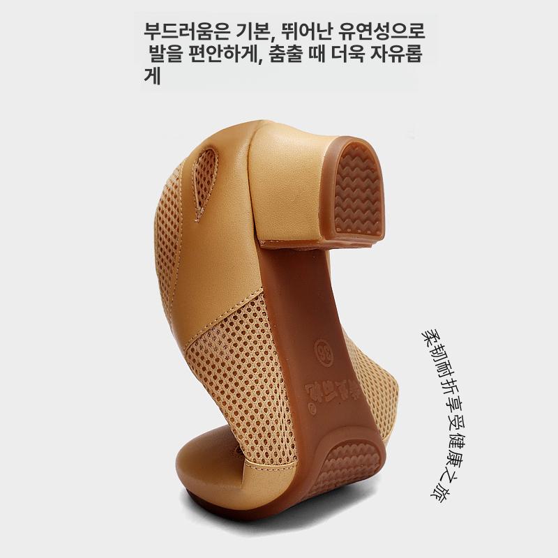 라인 댄스화 신발 2cm A 살사화 구두 스포츠 재즈화 [실내용] 스킨 더블 2.0cm 34 - 상세 이미지 5