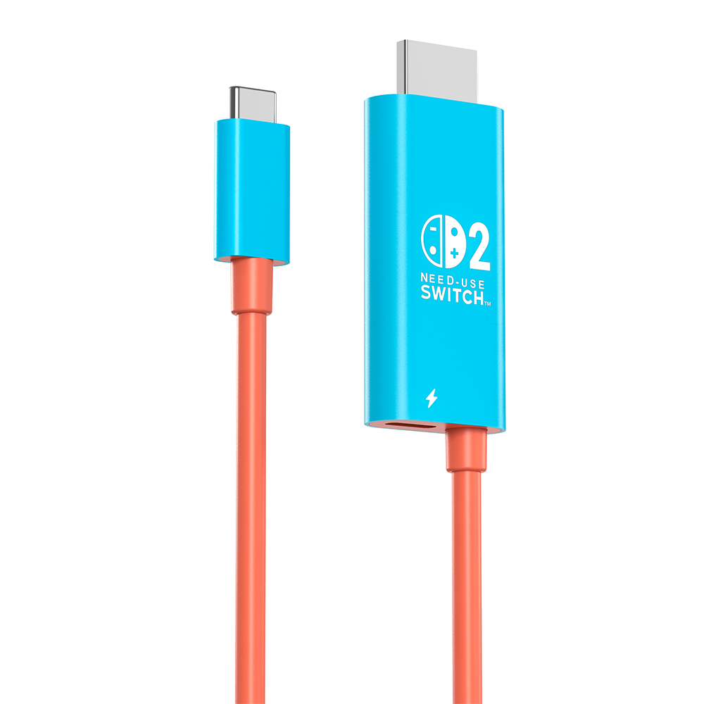 닌텐도 스위치2 미니독 TV연결 PD100W 충전 HDMI 케이블 레드블루 - 상세 이미지 4