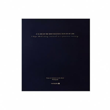 자사 협력업체 양장 접착 앨범 30매 네이비 큰사이즈 스프 링북 사진첩 일회용 필름 북마크 스크랩 북