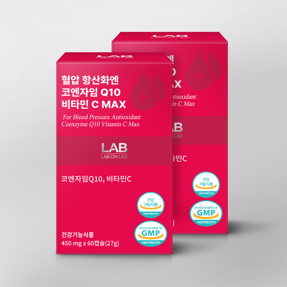 랩온랩 혈압 항산화엔 코엔자임Q10 코큐텐 비타민C MAX 60캡슐, 3개 - 상세 이미지 3