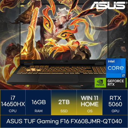ASUS TUF Gaming F16 FX608JMR-QT040 (SSD 2TB_WIN11)_마우스+장패드+백팩증정 AN
