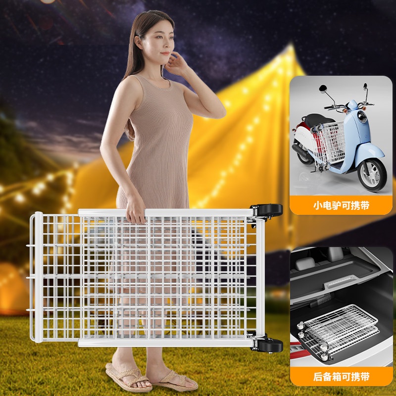철제 매대 플리마켓 접이식 행사용 이동식 철망 메쉬 가판대 조립식 전시 수납용 홍보용진열랙 - 상세 이미지 3