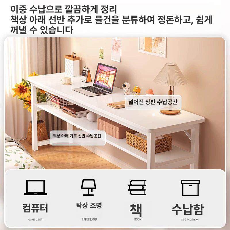 원룸 간이테이블 컴퓨터 침실 책상 화장대 거실 벽걸이 접이식 데스크 - 상세 이미지 2