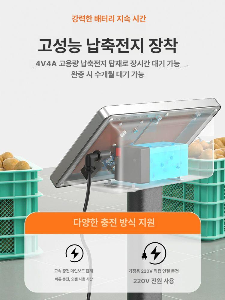 스탠딩 전자 저울 쌀 업소용 농산물 계산 무게 산업용 계량 채소 선별기 고기 - 상세 이미지 4