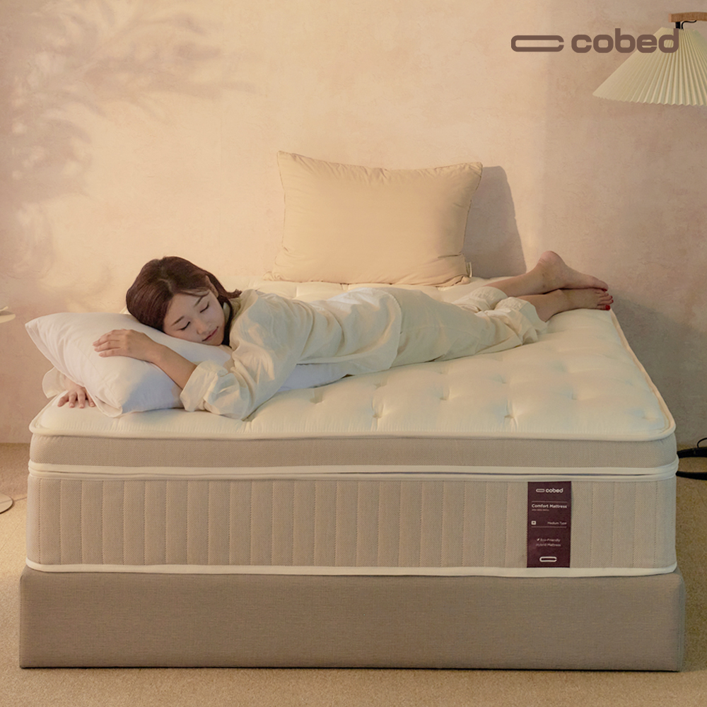 [코베드] 컴포트 탄탄한 유로탑 허리 침대 매트리스 미디엄 35cm S(싱글) - 상품 이미지