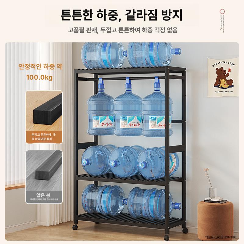 미니 행거 이동식 다용도 틈새 랙 선반형 수납 소형 옷걸이 사무실 정리 - 상세 이미지 2