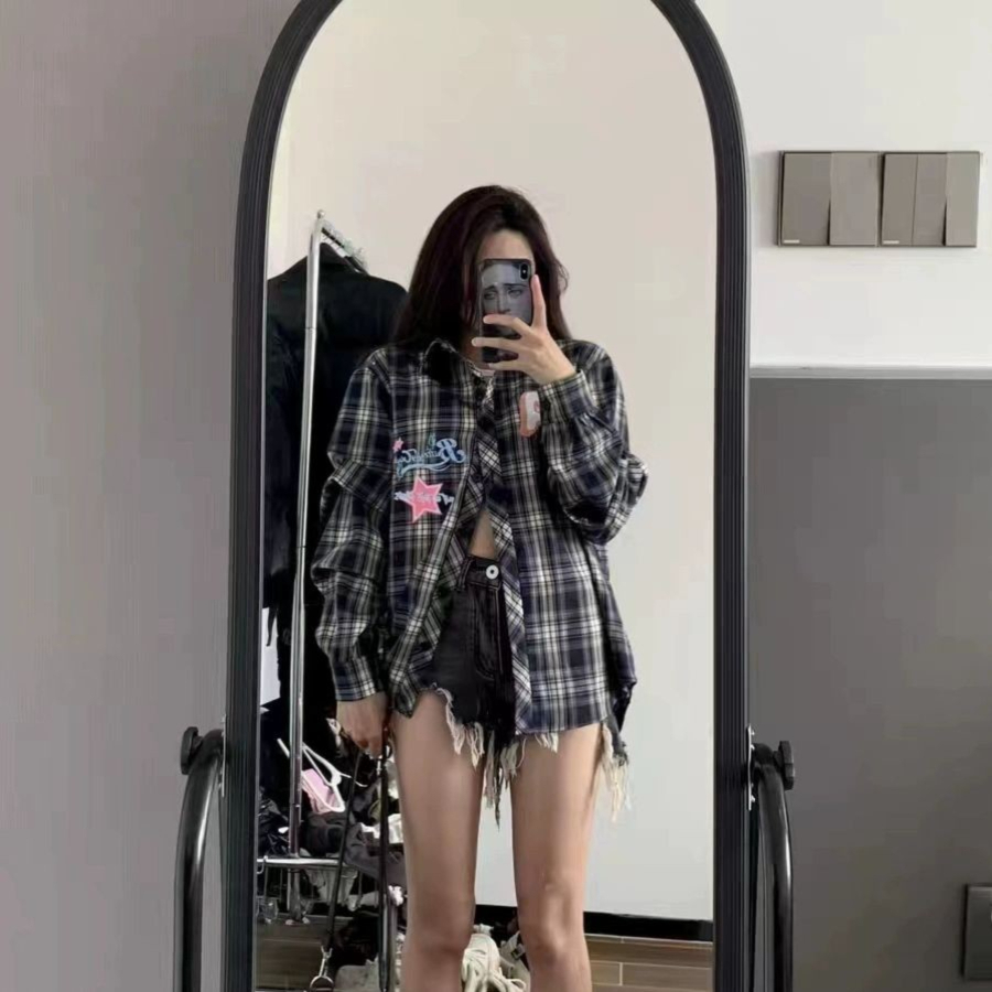 댄스 셔츠 남방 복 운동 여성 의상 라틴 웨어 방송 에어로빅 복장 상의 라인댄스 - 상품 이미지