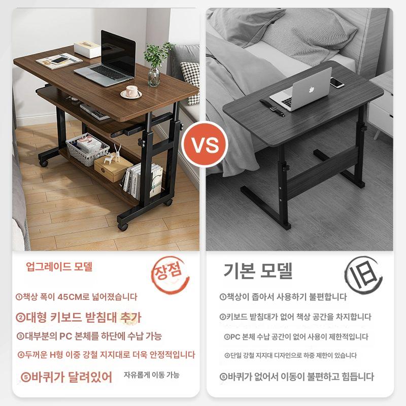 1인용 책상 원룸 컴퓨터 노트북 테이블 데스크 간이 사무용 미니 - 상세 이미지 2