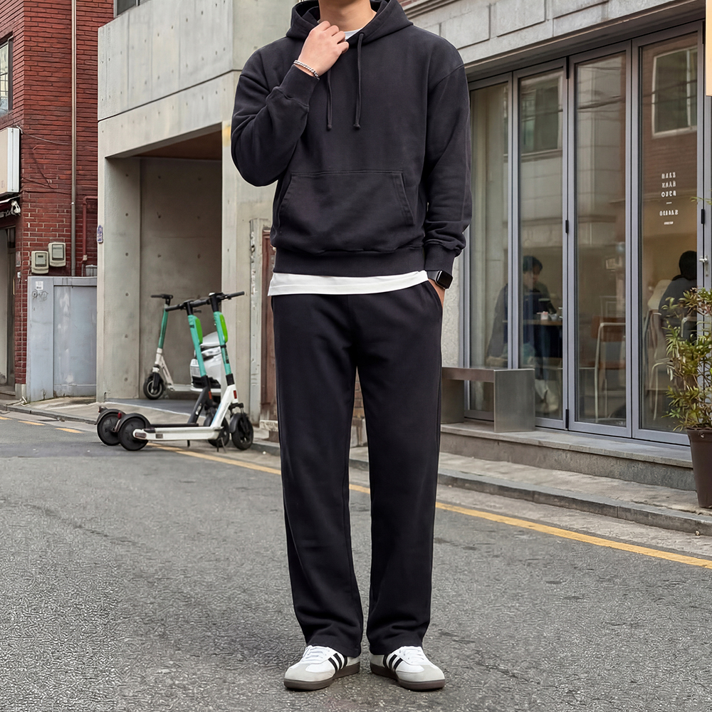 피그먼트 남자트레이닝복세트 후드 남자츄리닝세트 - 상세 이미지 4