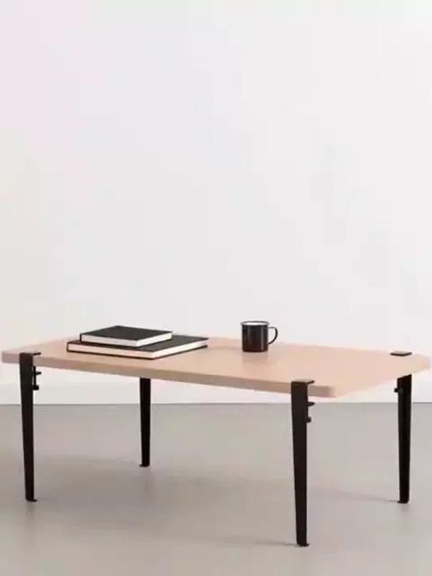 높이조절 테이블 다리 DIY 책상 무타공 클램프 탁자 지지대 브래킷 금속 - 상품 이미지