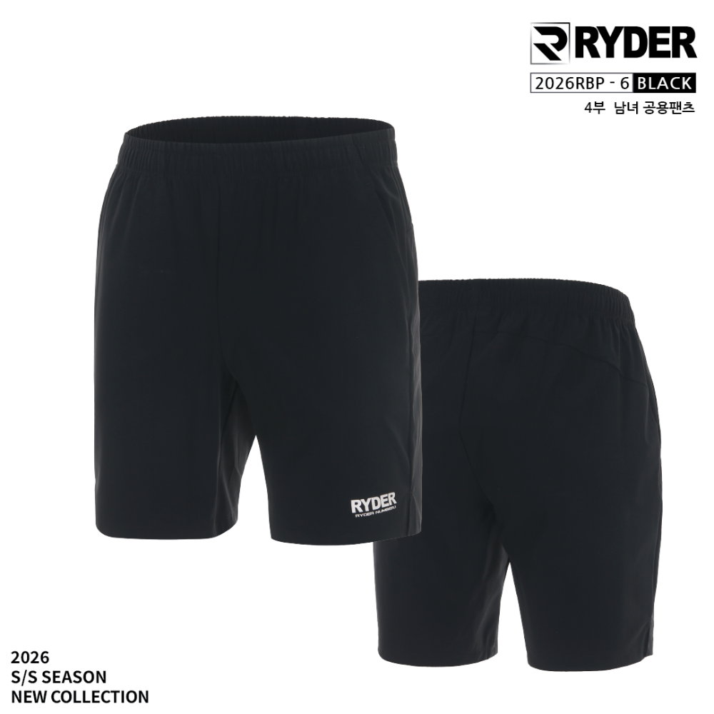 라이더 2026RBP-6 4부 반바지 배드민턴 피클볼 탁구 스쿼시 스포츠웨어 - 상품 이미지