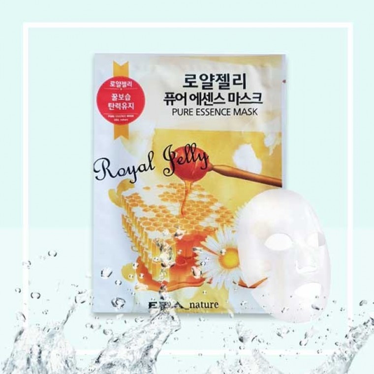 지니몰 에바네이쳐 로얄제리 마스크팩x10팩 수분팩 시트팩 - 상품 이미지