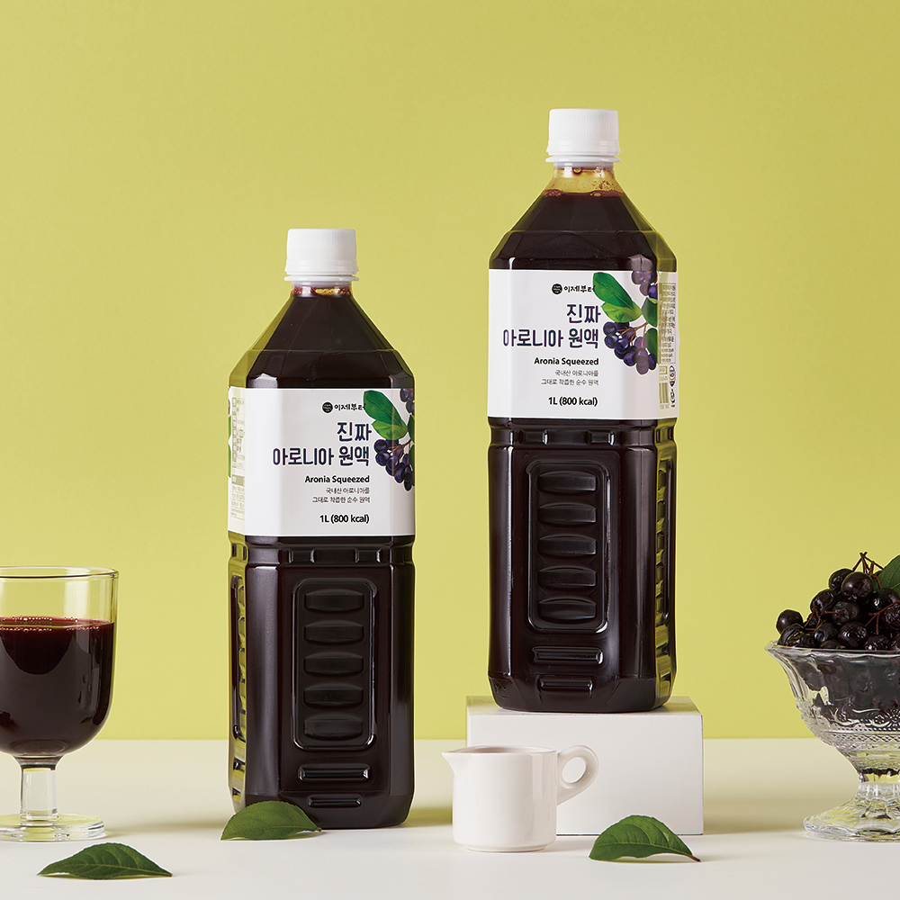 국산 아로니아 원액 100% 1L 2병 PET 이미지 3