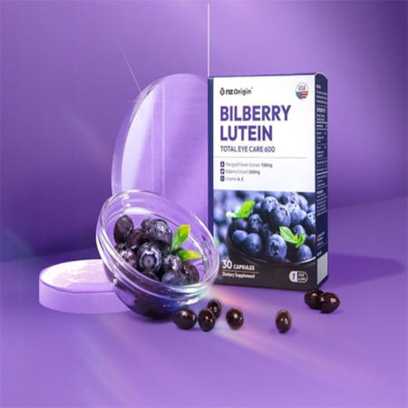 [루틴] nz오리진 아이케어빌베리600 300캡슐 빌베리추출물 황반변성영양제 눈이침침할때