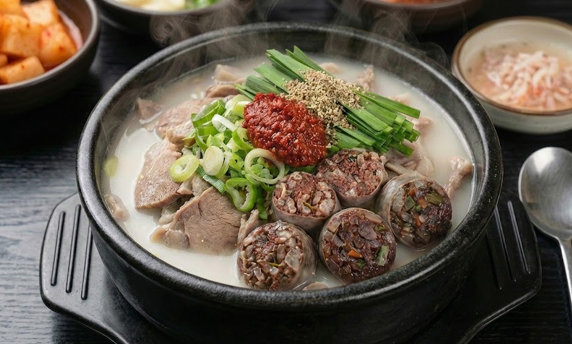 토종순대듬뿍 순대국밥 220g(끓이면 600g) 국내산 돼지고기 진한 사골농축액 이미지 3