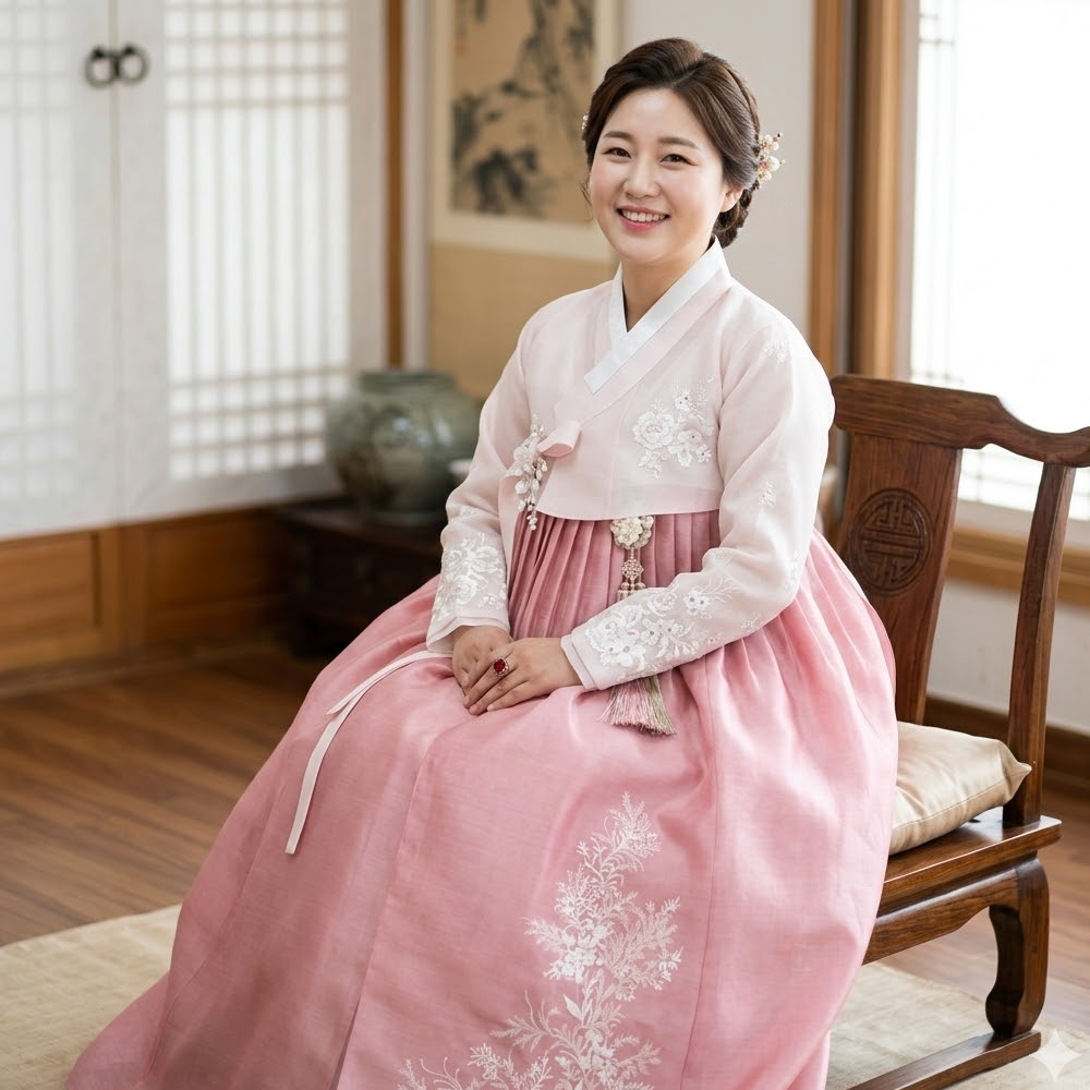 궁 한복대여 혼주 고급 결혼식 고희연 교회 하객 잔치 가족한복 22번 - 상품 이미지