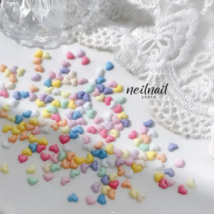 파스텔 미니 캔디 하트 네일파츠 랜덤믹스 10pcs 솔직 후기 | 피부 타입별 분석 - 상품 이미지 1
