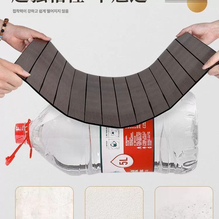인테리어 패널 템바보드 벽지 아트월 접착식 얇은 붙이는 셀프 데코 보드 시트 시공 - 상세 이미지 5