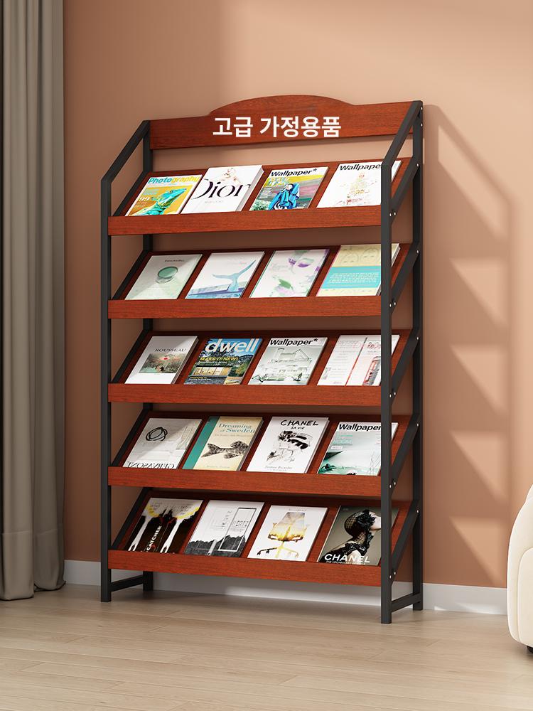 팜플렛 진열대 카탈로그 신문 거치 접이식 랙 도서 홍보물 책장 메탈 - 상세 이미지 3
