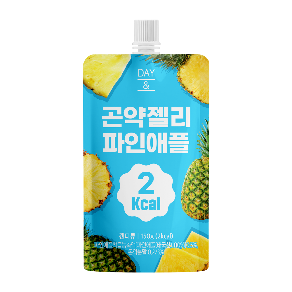 [저칼로리/2kcal] 데이앤 2칼로리 곤약젤리 10포 골라담기 파인애플, 150g, 10개 - 상품 이미지