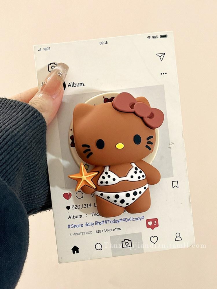헬로키티 자석 휴대폰 거치대 스마트톡 맥세이프 비 헤드커버 - 상세 이미지 2