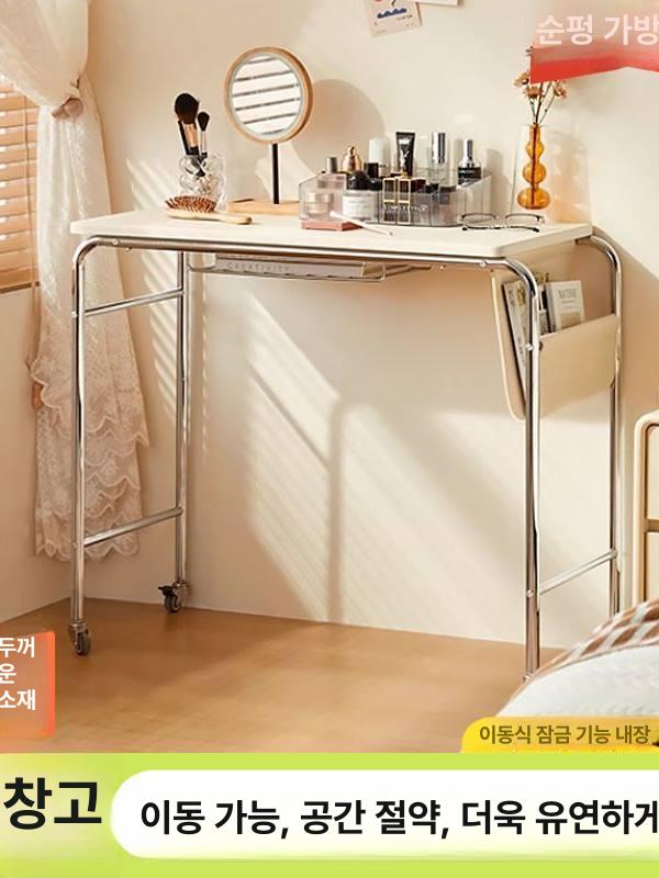 바퀴 데스크 이동형 서재 높이조절 틈새 컴퓨터 책상 노트북 간이 사이드 - 상세 이미지 2