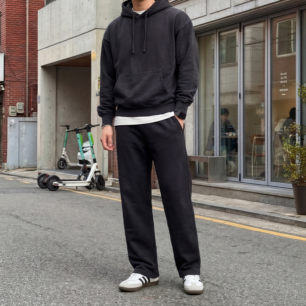 피그먼트 남자트레이닝복세트 후드 남자츄리닝세트 - 상품 이미지