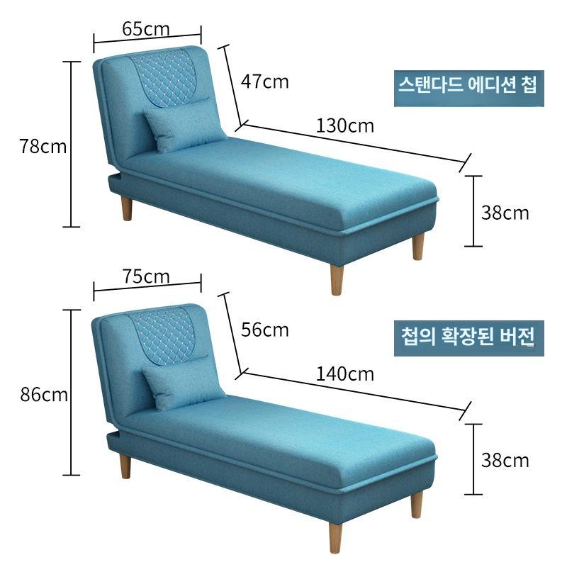 1인용 소파베드 원룸 접이식 침대형소파 쇼파침대 변환 멀티 베드소파 - 상세 이미지 5