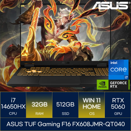 ASUS TUF Gaming F16 FX608JMR-QT040 (RAM 32GB_WIN11)_마우스+장패드+백팩증정 AN