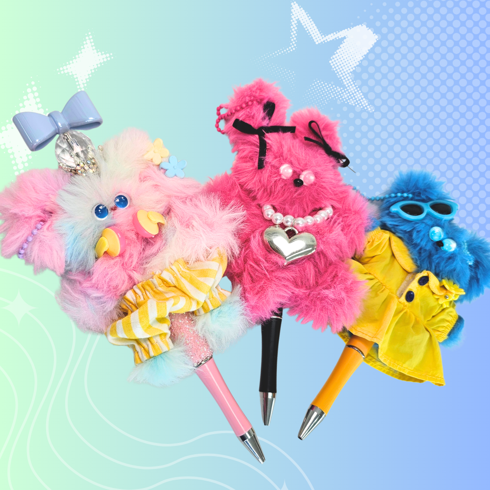 모루 볼꾸 볼펜 꾸미기 펜꾸 재료 인형 비즈 볼펜 만들기 세트 KIT - 상품 이미지