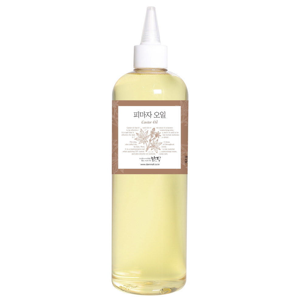 맑을담 피마자 오일 프리미엄 캐스터 아주까리 기름 500ml 제품 이미지