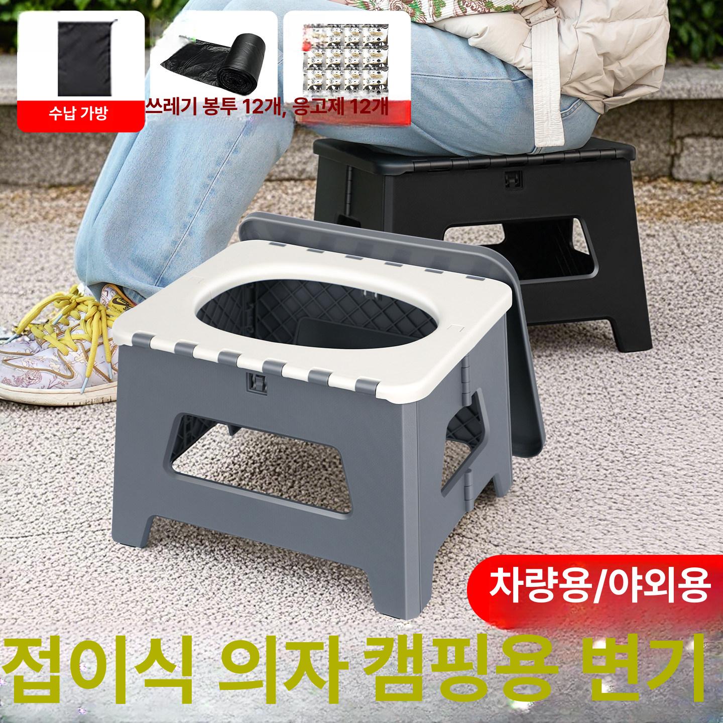 캠핑용 휴대 간이변기 접이식 비상 플라스틱 캠핑 여행 소변기 야외 - 상세 이미지 2