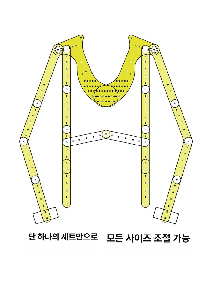 투명 아크릴행거 흰색 의류 옷걸이 촬영용 누끼 배경 바지걸이 지지대 - 상품 이미지