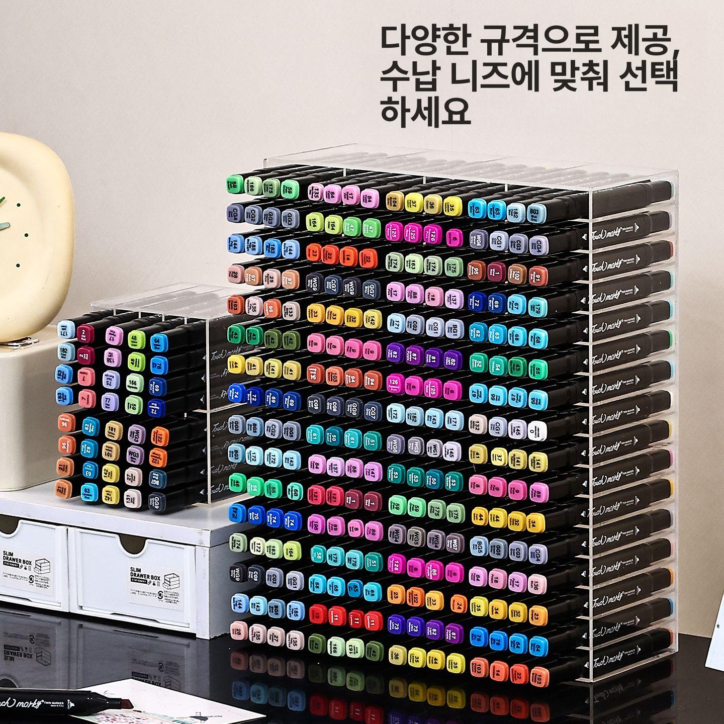 펜꽂이 정리대 아크릴 볼펜 연필 문구점 디스플레이 진열 데스크 오거나이저 - 상세 이미지 5