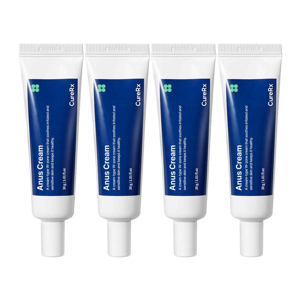 큐어알엑스 아누스 항문 크림 진정 가려움 소양증 사타구니 연고 로션 30ml, 4개 - 상품 이미지