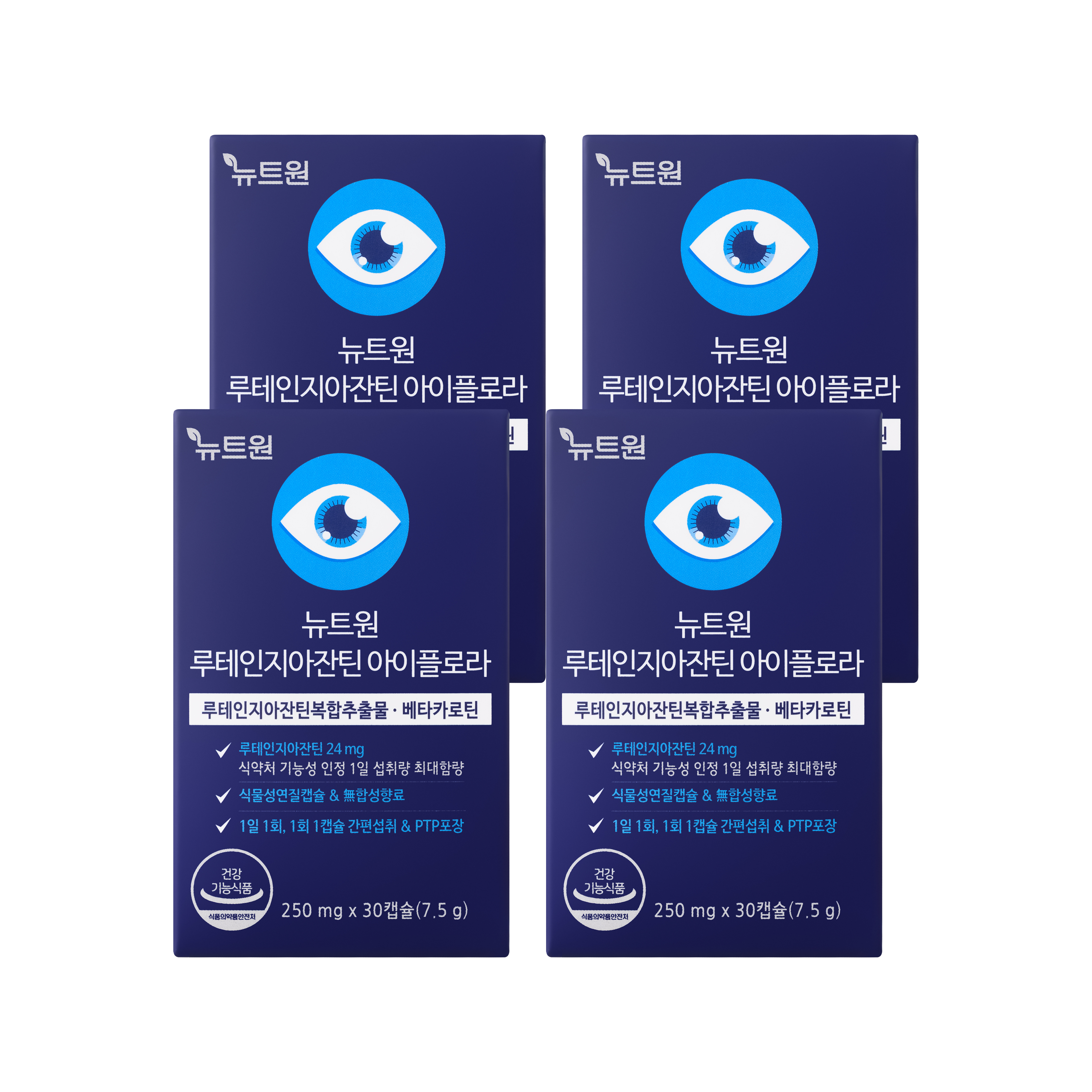 뉴트원 루테인지아잔틴 아이플로라 베타카로틴 눈건강 30캡슐, 4개 제품 이미지