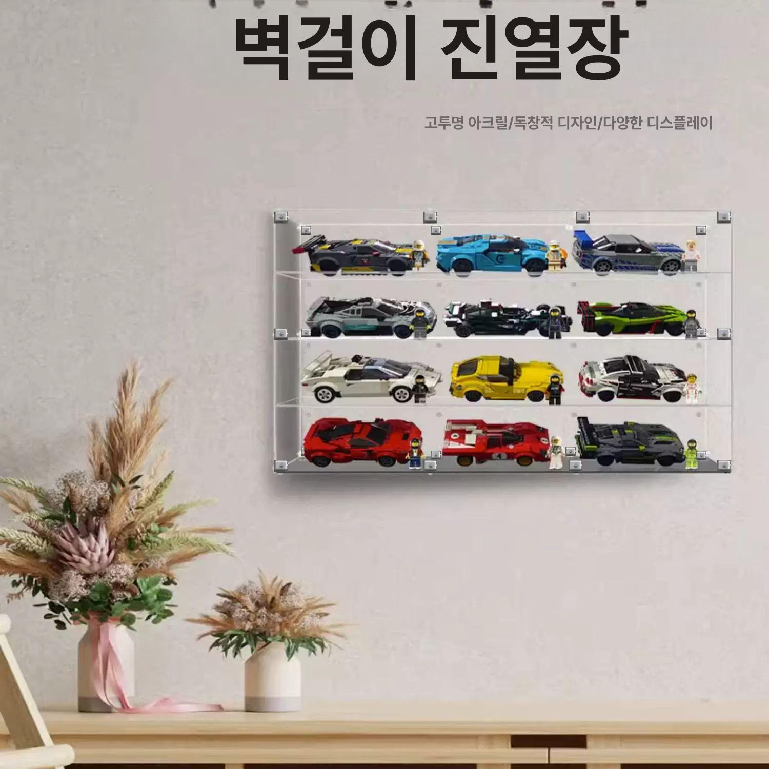 투명 케이스 전시 피규어 디스플레이 벽걸이 진열장 아크릴 쇼케이스 - 상세 이미지 4